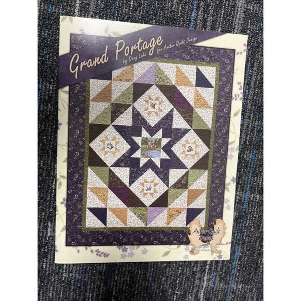 GRAND PORTAGE By Doug Leko ANTLER QUILT DESIGN 2015 New Quilting Pattern Book